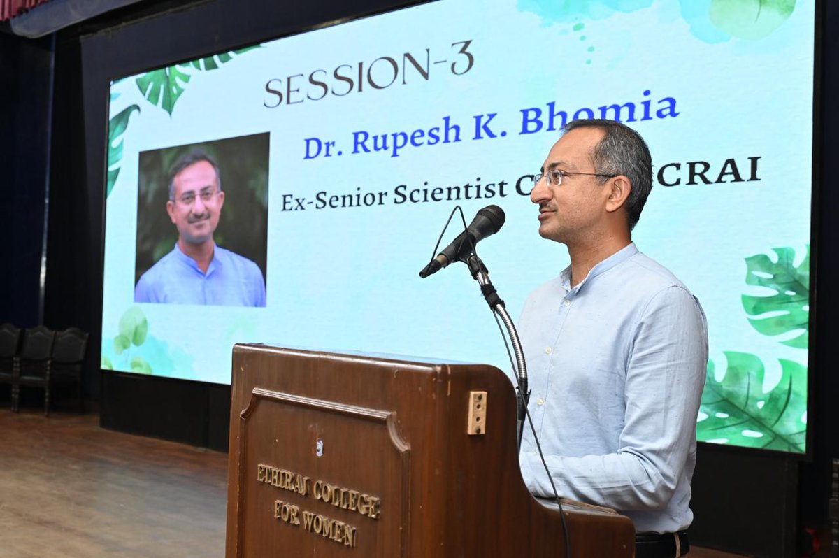 Ethiraj College &amp; Chennai International Centre hosted a seminar on Climate, Health &amp; Nutrition with Dr. Soumya Swaminathan, Dr. Israel Oliver King &amp; Dr. Rupesh Bhomia, highlighting sustainable climate-health-nutrition solutions <a href="/doctorsoumya/">Soumya Swaminathan</a> <a href="/mssrf/">MSSRF</a>  <a href="/CIC_Chennai/">Chennai International Centre</a> <a href="/WHO/">World Health Organization (WHO)</a> <a href="/mike_vmm/">Mike Muralidharan</a>