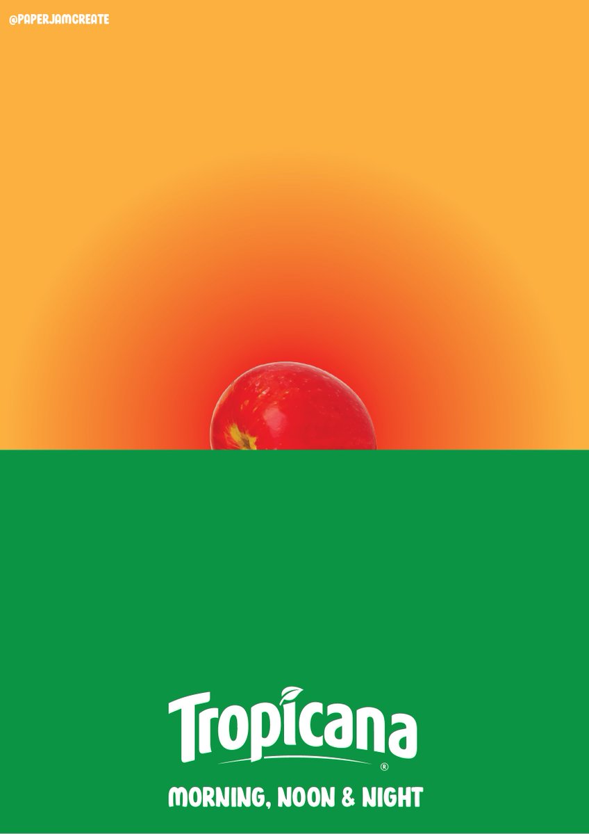 Campaign concept/idea to show that <a href="/TropicanaJuices/">Tropicana</a> can be drunk at any time of the day (not just for breakfast)  <a href="/OneMinuteBriefs/">One Minute Briefs ⏱️</a> #advertise #fruitjuice
