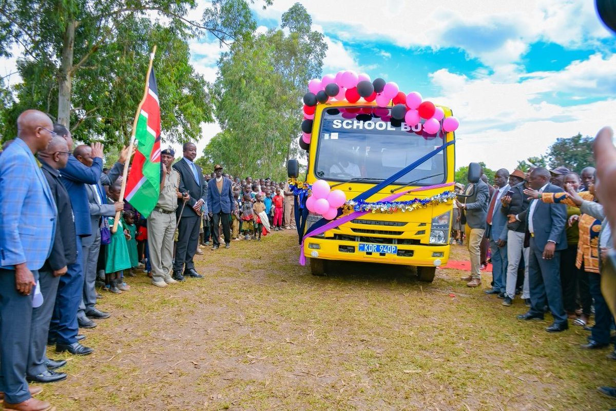 NCPD_Kenya's tweet photo. TREE PLANTING AND HANDING OVER OF BUSES TO SCHOOLS IN BUSIA COUNTY

The Director General of the National Council for Population and Development (NCPD), @DrAbeySheikh earlier today joined the Head of Public Service and Chief of Staff, Mr. Felix Koskei, EGH, during the official handover of two new school buses and a tree planting exercise held at Lupida Primary School, Busia County.

The event, presided over by Mr. Koskei, saw the handover of buses to St. Francis Lupida Secondary School and Siera Girls Secondary School, donated through the National Government Constituency Development Fund (NG-CDF) under the Best Practice Demonstration Program.
 The initiative aims to ease transportation challenges, enhance educational experiences, and promote co-curricular engagement among students.

Mr. Koskei lauded the Lupida community for their strong commitment to environmental conservation through tree planting , an effort that aligns with the President’s JazaMiti Initiative, which targets the planting of 15 billion trees by 2032.

In his remarks, Dr. Mohamed Sheikh highlighted the ongoing work and achievements of the National Council for Population and Development, emphasizing the Council’s role in supporting the government’s development agenda through population data, policy, and planning.

The event also featured remarks from the Principal Secretary for Economic Planning, Dr. Bonface Makokha, who underscored the importance of the Bottom-Up Economic Transformation Agenda (BETA) as the foundation of sustainable national growth.

Also present were PS Susan Mang’eni (MSMEs), Hon. Joseph Oyula (MP, Butula Constituency), Hon. John Olago (NG-CDF Chair), Prof. Paul Wachana (KIPPRA Chair), Arthur Osiya (PAS, Executive Office of the President), and other senior government officials, DGs, and CEOs of SAGAs.