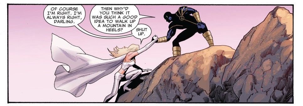 scemmas's tweet image. emma frost, my fashion forward queen