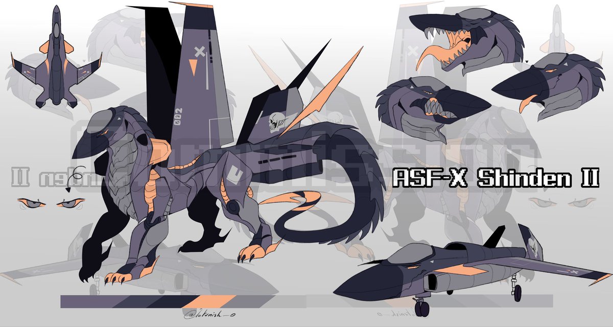 Tv1rish's tweet image. Cmm ref(+custom) for @KazuoSergal ^^ 
—
#livingmachines #plane #Diremachine