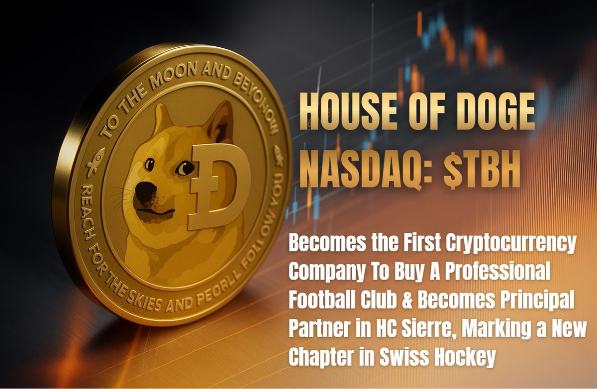 The @Houseofdoge and its merger partner, Brag House Holdings (NASDAQ: TBH),  just became the owners of two European pro clubs: U.S. Triestina 1918  (Italy) and HC Sierre (Switzerland). The company has committed