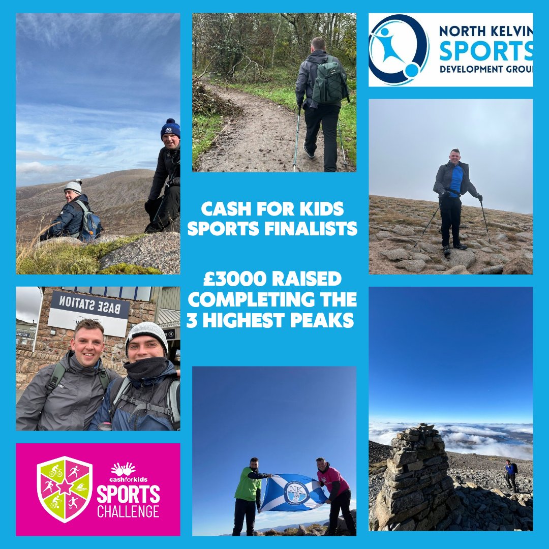 CASH FOR KIDS SPORTS FINALISTS 🏃‍♂️⛰️ | Massive congratulations to James &amp; Keaton, who raised an incredible £3000 by completing the Cash for Kids Sports Challenge, climbing the three highest peaks in the UK! 👏
A huge thank you to everyone who donated and supported the challenge 💙