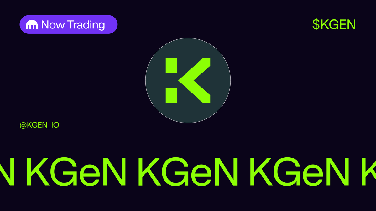 Now live on Kraken 🔥

$KGEN by @kgen_io

Start trading today app.kraken.com/JDNW/KGENUSD
