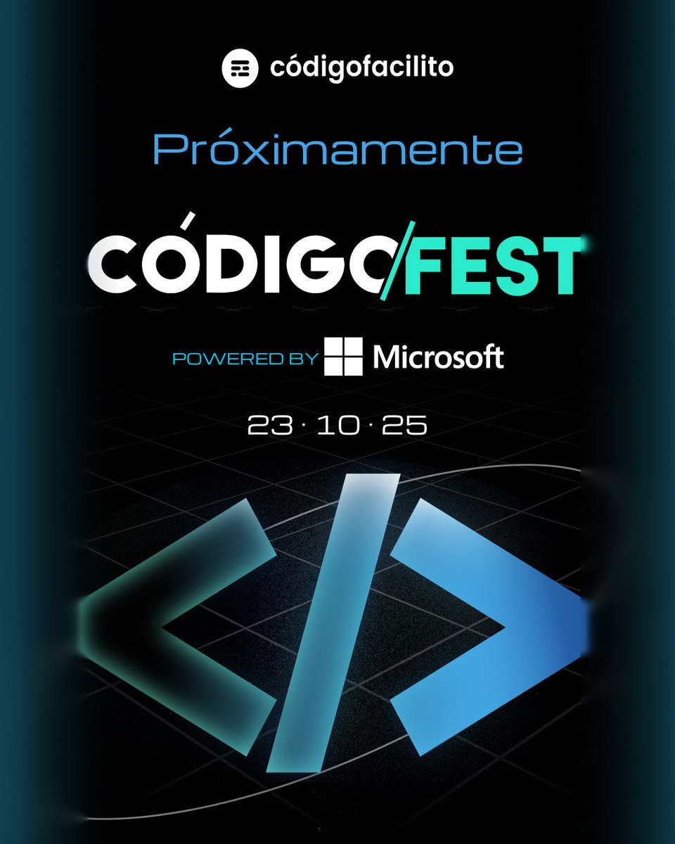 iamdoomling's tweet image. Mañana empieza: GRATIS Y ONLINE 

🔥 ¡#CODIGOFEST 2025!
 💻 Tendencias en programación, IA y datos
 🎙️ Charlas con expertos y expertas
 🗓️ 23 de octubre | Gratis y online 
 👉 Regístrate desde nuestro link 👇