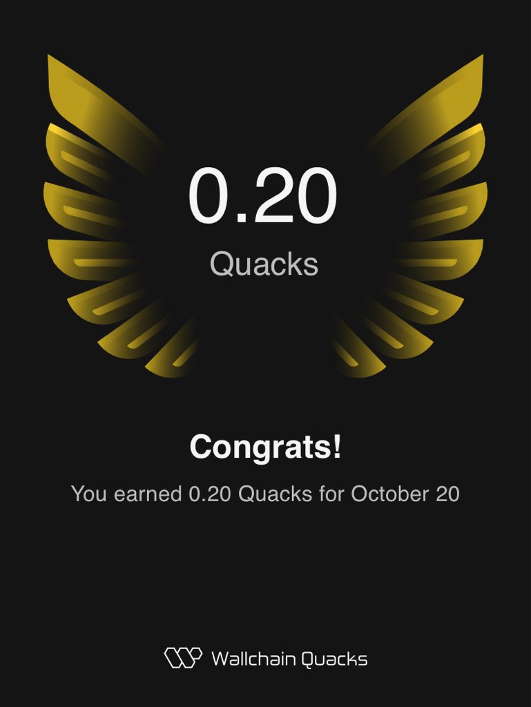 0x_rckfrd's tweet image. Oh shiiish
Incredible @wallchain 
Already i have more than 6 quacks
Need more quacking🦆