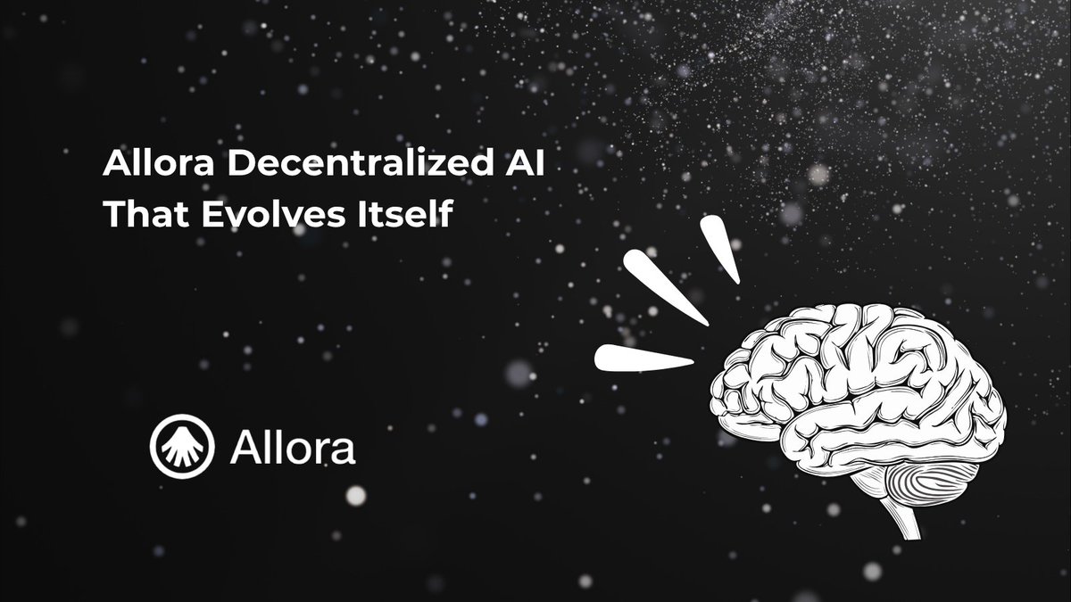 Imagine an AI network that improves itself with every action.

That’s <a href="/AlloraNetwork/">Allora</a> , a decentralized, self-learning intelligence layer.

Models compete, get ranked, rewarded. The network evolves.
Security powered by ZKML. Ownership shared by all.

The future of AI is open,