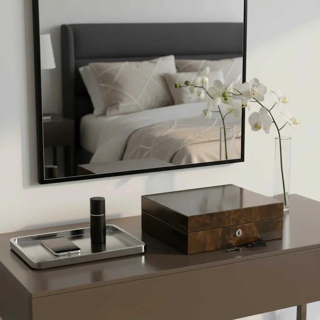 aevitas_uk's tweet image. Secure your collection in style with our dark burl wood case, holding up to 12 watches. The solid lid adds sophistication while protecting your timepieces. At £263.95, it's the perfect blend of style and function. #WatchCase #AevitasUK aevitas-uk.co.uk/products/premi…