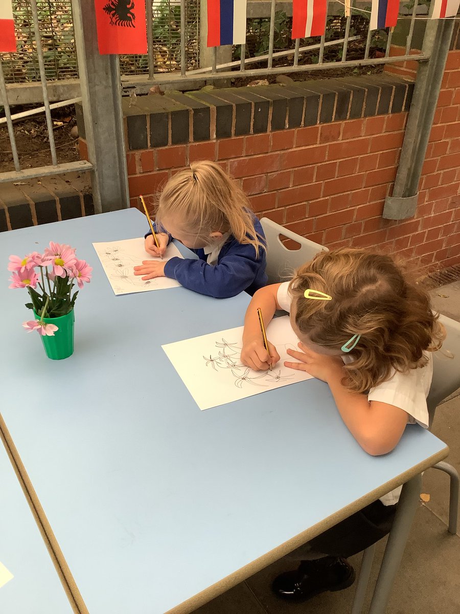 AbbeyPrimary's tweet photo. #y1 are doing observational drawing in #art. The art skill they are working on today is drawing. #enhancedprovision https://t.co/sx9BlHQoje