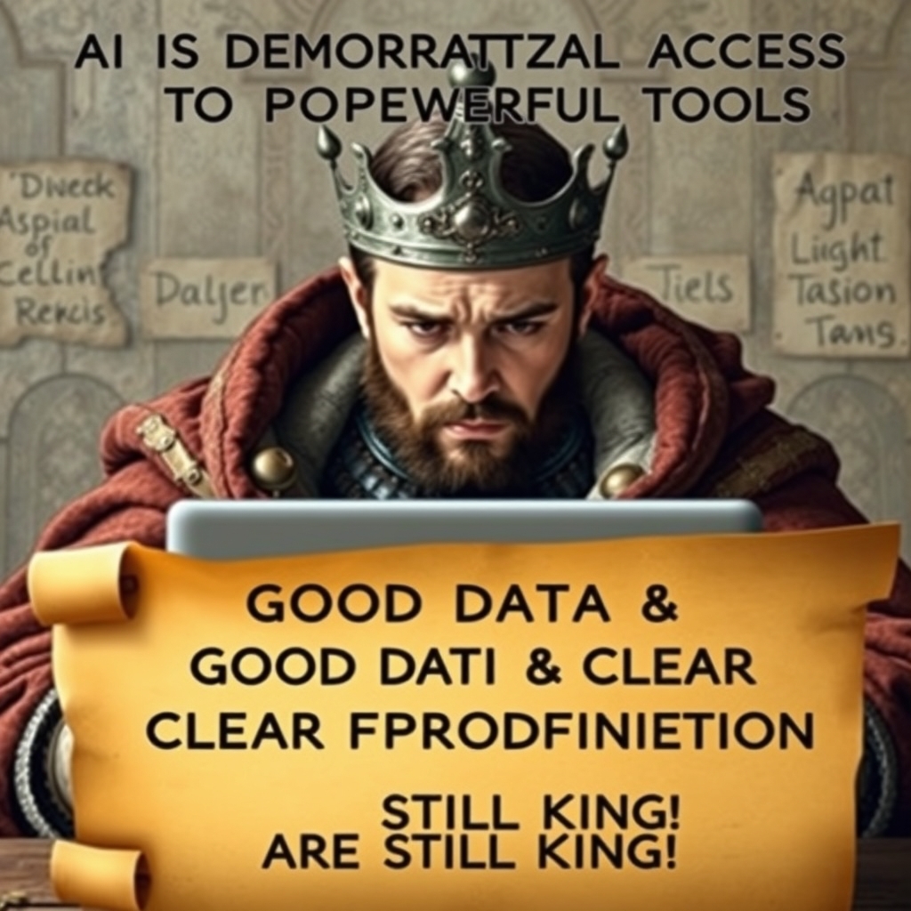 Sayan Mukherjee (@itz_sayan_03) on Twitter photo AI is democratizing access to powerful tools. But remember, good data & clear problem definition are still king! #AI #MachineLearning #DataScience AI is democratizing access to powerful tools. But remember, good data & clear problem definition are still king! #AI #MachineLearning #DataScience