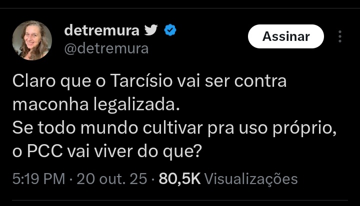 leolinshumor's tweet photo. Impressão minha ou ela deixou implícito que os maconheiros da Federal e afins são quem financia o PCC? https://t.co/3MC66tVCMO