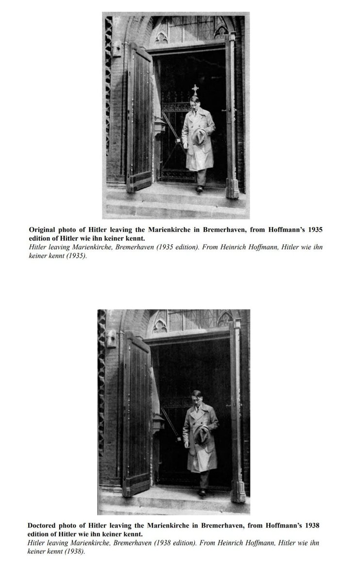 <a href="/schizoretard18/">Sensitive Young Fascist</a> Hitler's regime opted to airbrush the cross out of this photograph to re-release it.