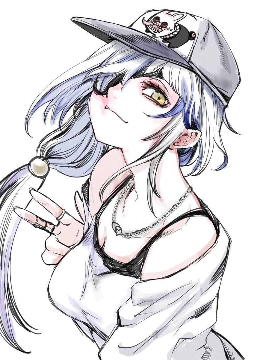 前に髭丸さんが描いたストリートなルナがすごく良かったので感化されて描きました🤘