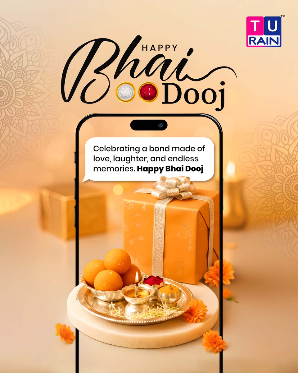 turainsoftware's tweet image. Bhai Dooj celebrates the quiet strength of sibling bonds, illuminated by shared sentiments and distant whispers of care. Wishing all a radiant festival. 

#HappyBhaiDooj #TurainSoftware #TurainGroup #BhaiDooj2025 #EnduringBonds