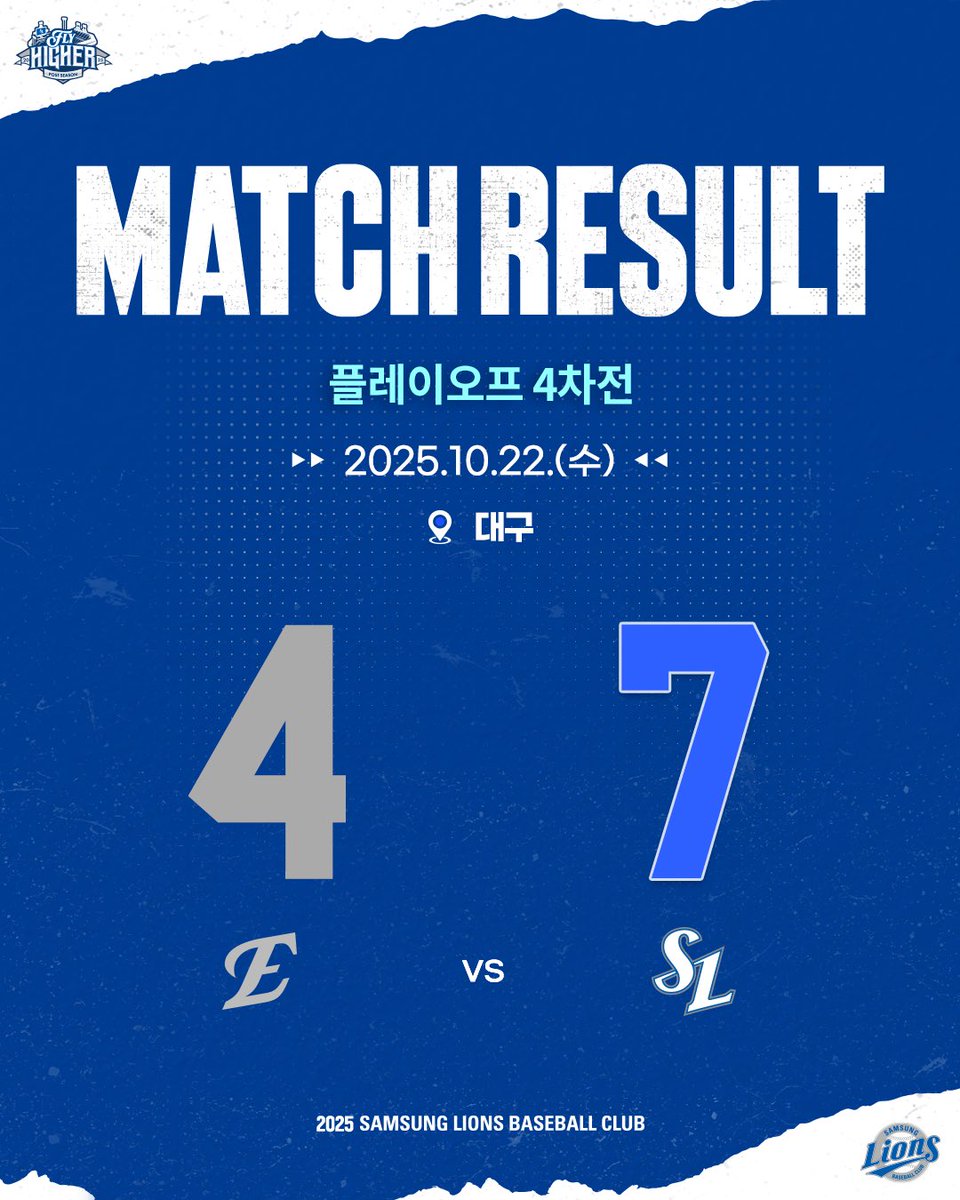 삼성 4-7 한화 전날 경기 결과