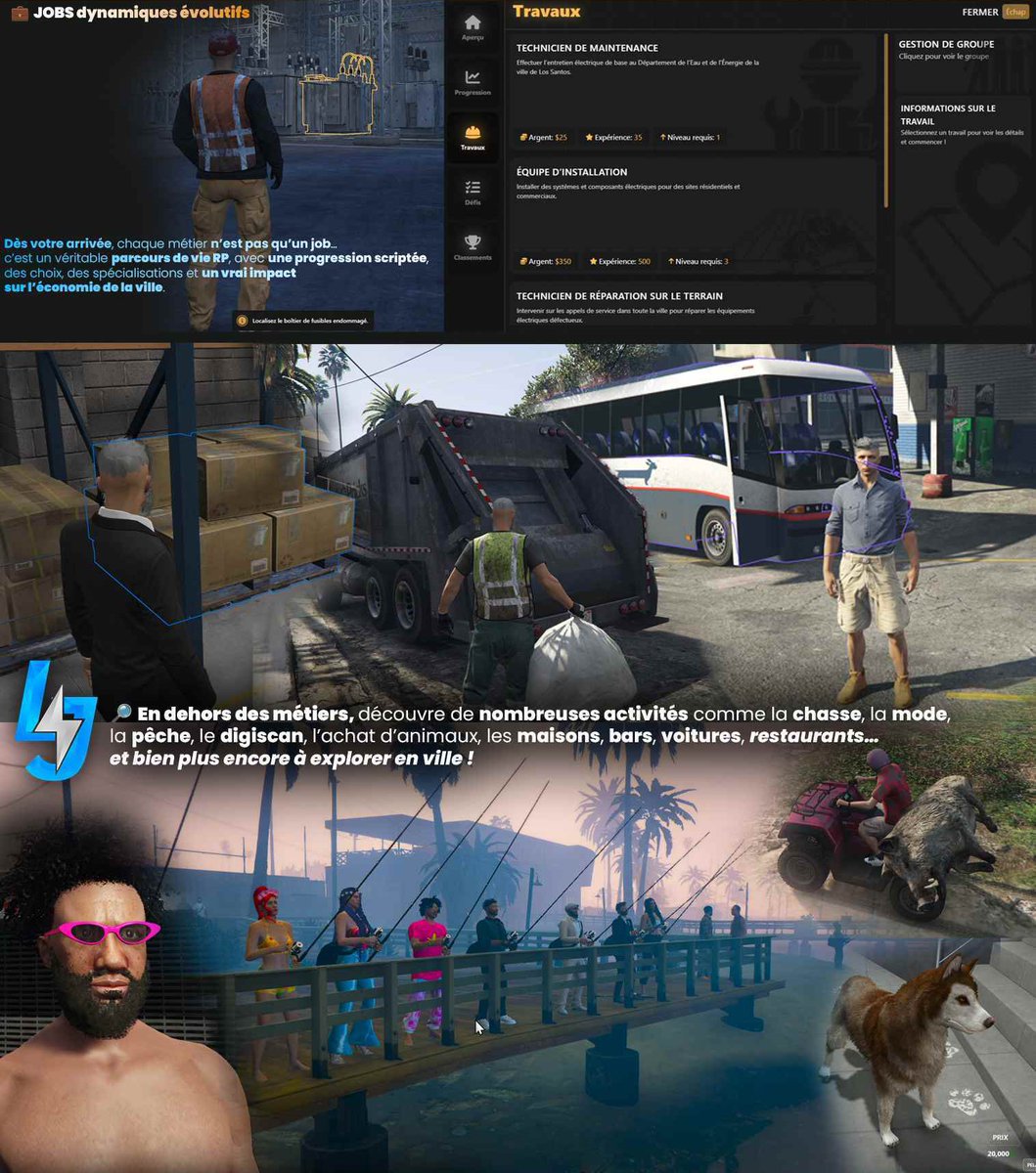 LJLIFERP's tweet photo. 🎮⚡ LJ LIFE RP - Serveur GTA RP FR 🇫🇷
✨ FREE ACCESS 🏙️ Ville immersive 💎 Scripts exclusifs 🎭 Jobs évolutifs 🔥 Communauté passionnée
Flic, voyou, patron... Y'a une place pour toi ! 🚀
🔗 https://t.co/mX410zDBKD 💬 https://t.co/mSiaHN7dqD
#GTARP #GTA5RP #RoleplayFR #gaming https://t.co/S7mGWRjQvd