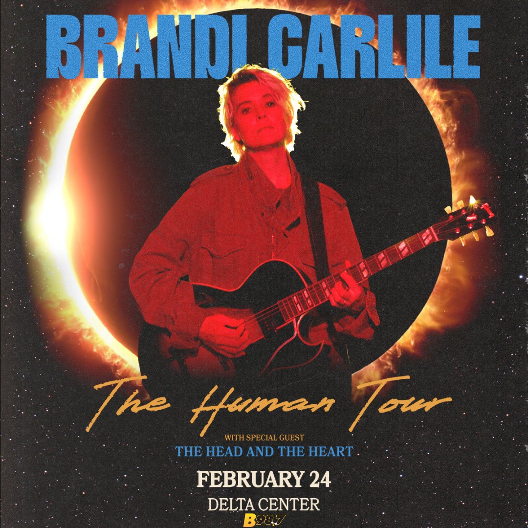 B987SLC's tweet photo. 🚨Another B98.7 Concert Announcement🚨
Brandi Carlile
The Human Tour
with special guests The Head &amp; The Heart
📅Tuesday, February 24th, 2026
📍Delta Center

🎟️Tickets on Sale🎟️
Fri 10/31 10AM
https://t.co/h7fsxejk84 https://t.co/I62sDSPjVU