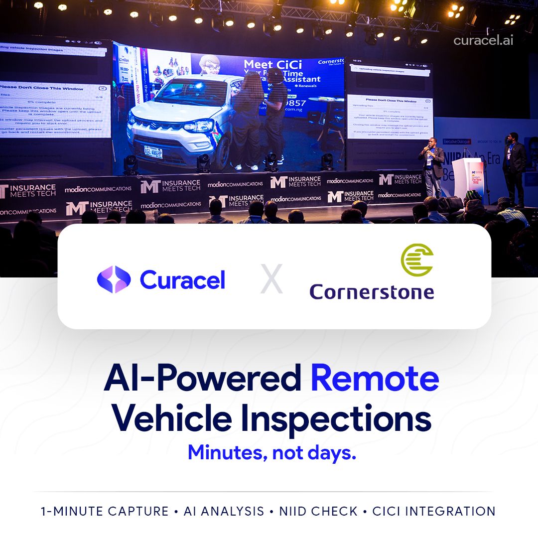 We’ve teamed up with <a href="/cornerstone_ng/">CornerstoneNG</a> to turn motor inspections into a remote, AI-assisted flow.
Capture on mobile → AI quality + fraud checks → NIID policy verification → results in CiCi for adjusters.