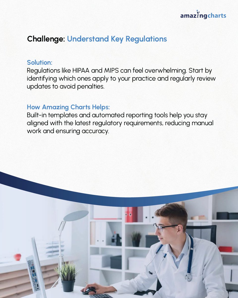AmazingCharts's tweet image. From HIPAA to MIPS, small practices face many challenges, but with the right tools and processes, staying secure, efficient, and audit-ready is easier than ever.

Learn how practices can overcome common compliance challenges.

#Compliance #HIPAA #MIPS #PracticeManagement