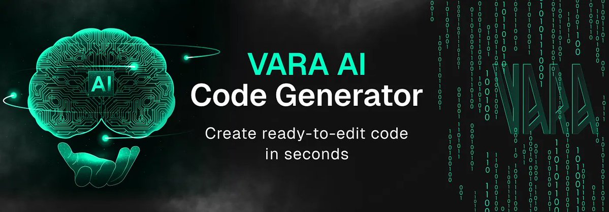IgnacioKnowmad's tweet image. 🚀 @VaraNetwork just launched an AI Code Generator: a browser-based tool that turns natural-language prompts into working code for #Web3 apps.
Write what you want and get programs, smart contracts, and frontend or backend components in seconds.
👉 ai-codegen.vara.network