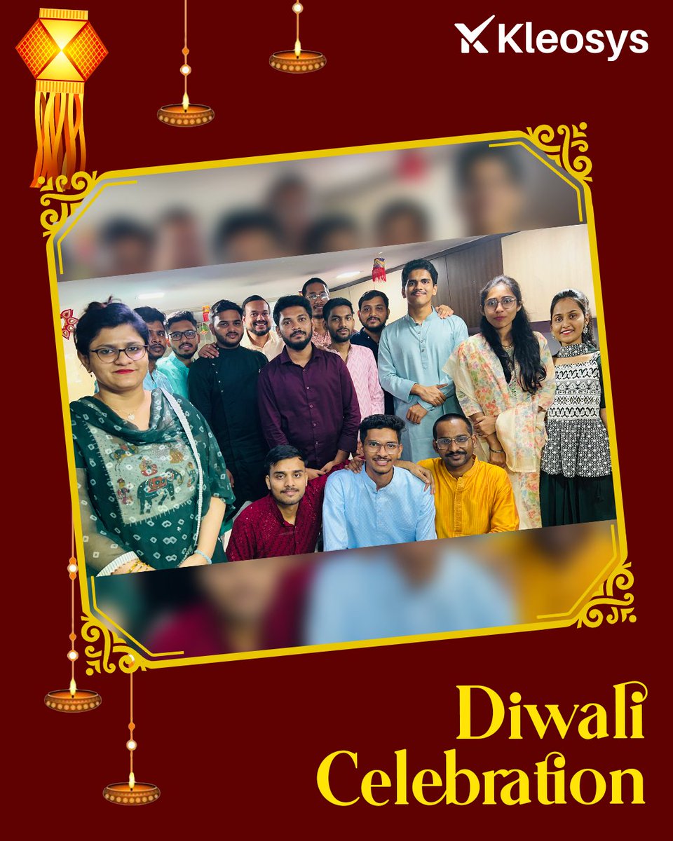 kleosys_global's tweet image. This Diwali, our office truly sparkled with lights, laughter, and togetherness.

From bright diyas to brighter smiles, the festive spirit reminded us that success shines the most when shared with our amazing team.

#kleosys #officediwali #teamcelebration #festivevibes #diwali2025