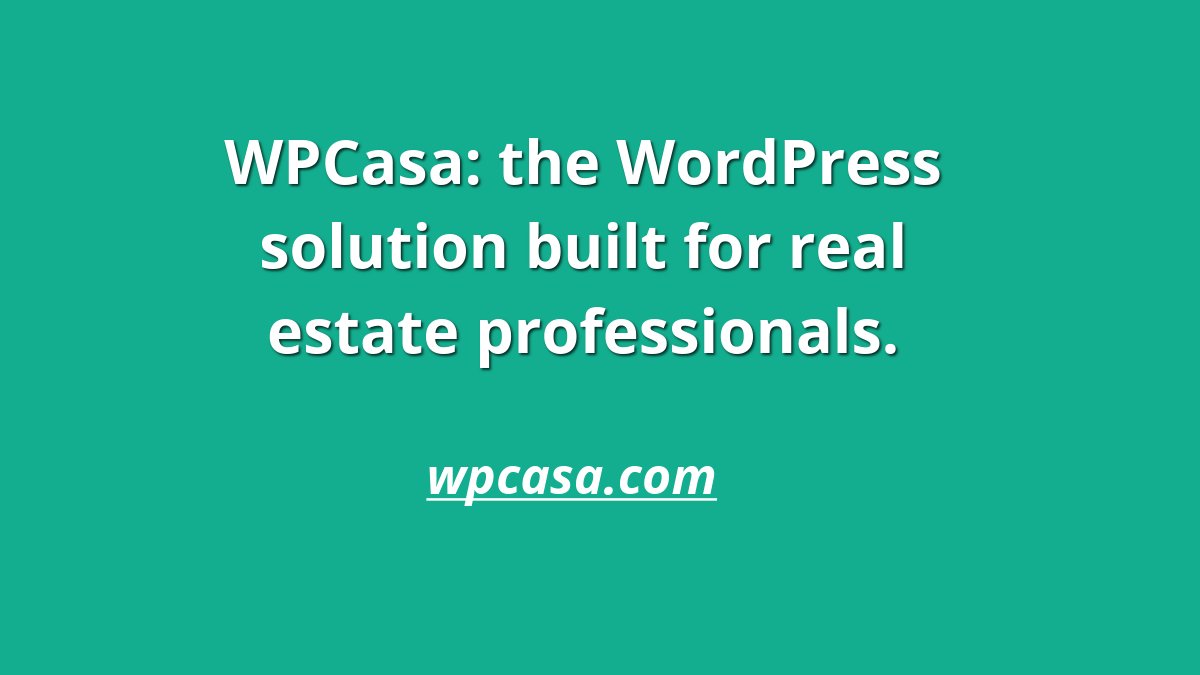 WPCasa tweet media