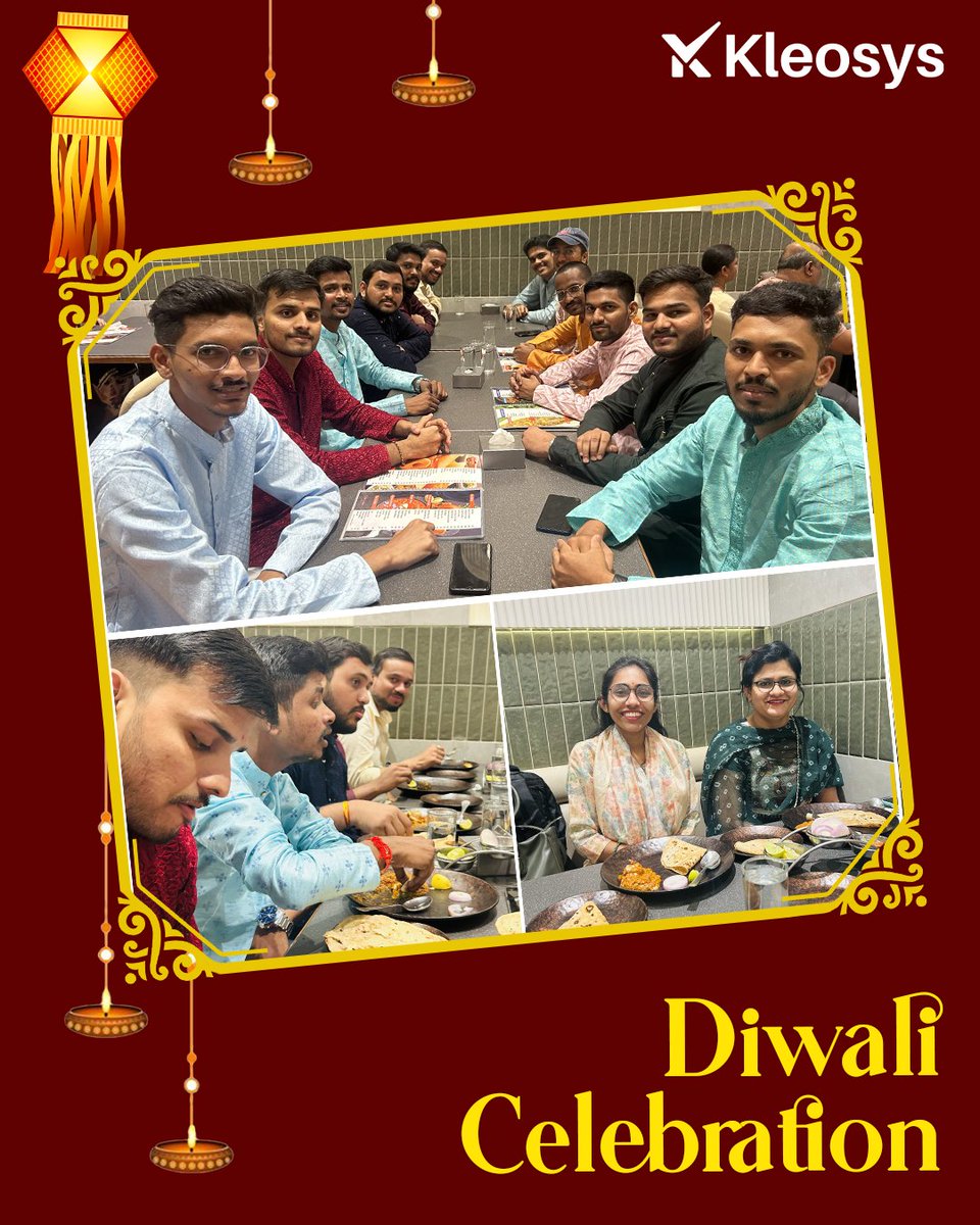 kleosys_global's tweet image. This Diwali, our office truly sparkled with lights, laughter, and togetherness.

From bright diyas to brighter smiles, the festive spirit reminded us that success shines the most when shared with our amazing team.

#kleosys #officediwali #teamcelebration #festivevibes #diwali2025
