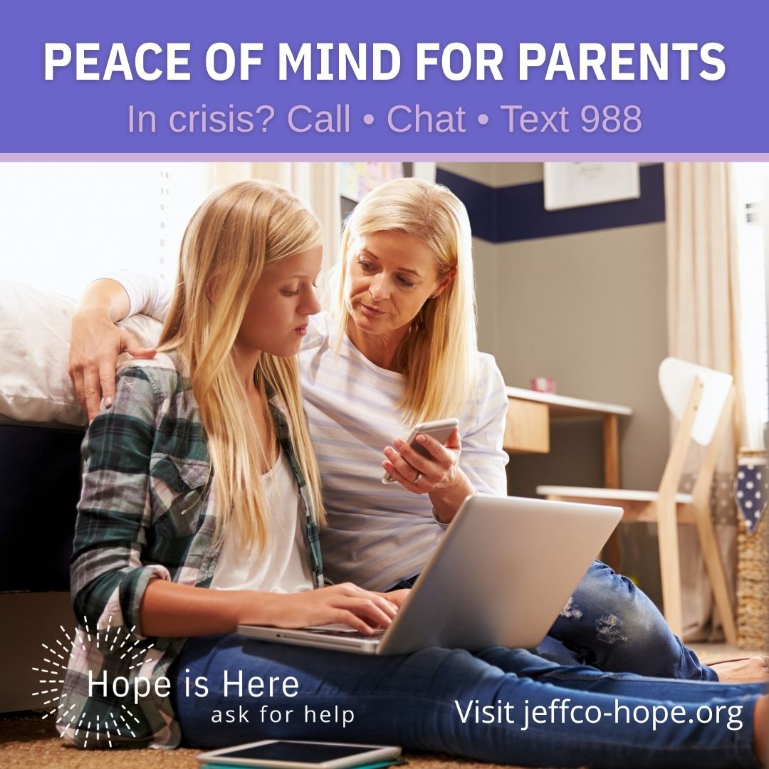 41% of JeffCo residents don’t know youth psychiatry is available locally. Therapy &amp; psychiatry—including telehealth—are available. Learn more: jeffco-hope.org
988 for crisis support. #youthpsychiatry #hopeishere #jccmhfb