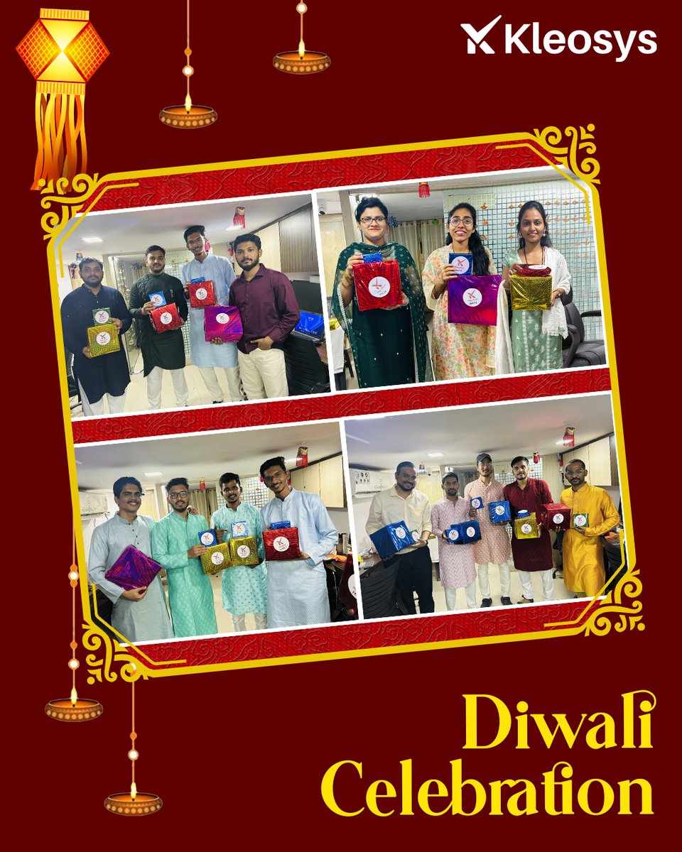 kleosys_global's tweet image. This Diwali, our office truly sparkled with lights, laughter, and togetherness.

From bright diyas to brighter smiles, the festive spirit reminded us that success shines the most when shared with our amazing team.

#kleosys #officediwali #teamcelebration #festivevibes #diwali2025