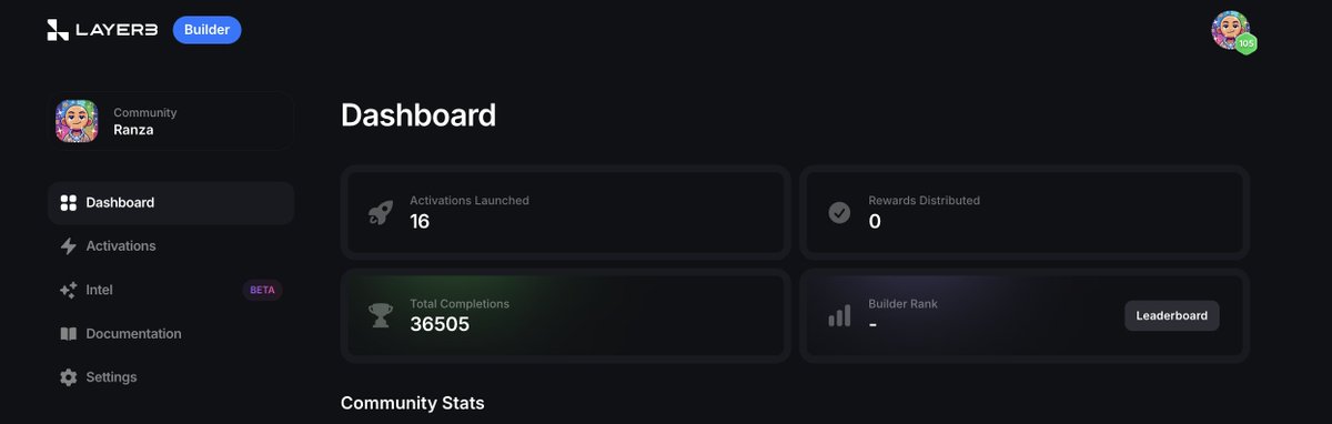 I’m a builder for Layer3 and i’ve created activations to onboard new users to the Base network :  for example, for <a href="/OriginProtocol/">Origin Protocol</a> <a href="/MoonwellDeFi/">Moonwell</a> <a href="/GyroStable/">Gyroscope</a>  with around 3200 completions for each activation with onchain verification <a href="/jessepollak/">jesse.base.eth</a>