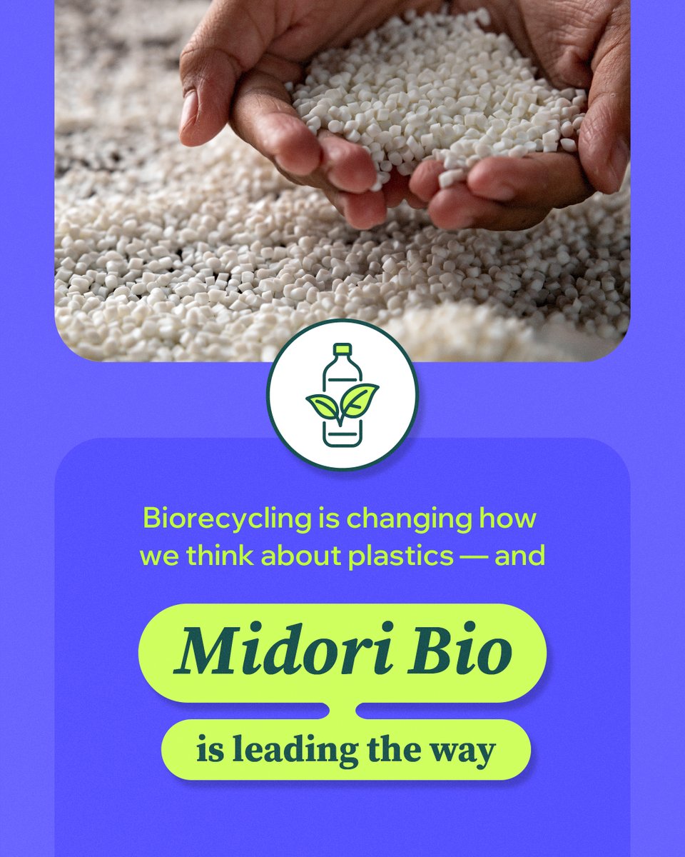 SavePlasticCA's tweet photo. Biorecyclable plastics from Midori Bio:
✔ Break down in real-world conditions to be converted into renewable energy
✔ Low-impact GHG pathway
We need innovative technologies like Midori to solve our waste challenges!

https://t.co/wZgQQ243XQ https://t.co/aP7qY5Vueg