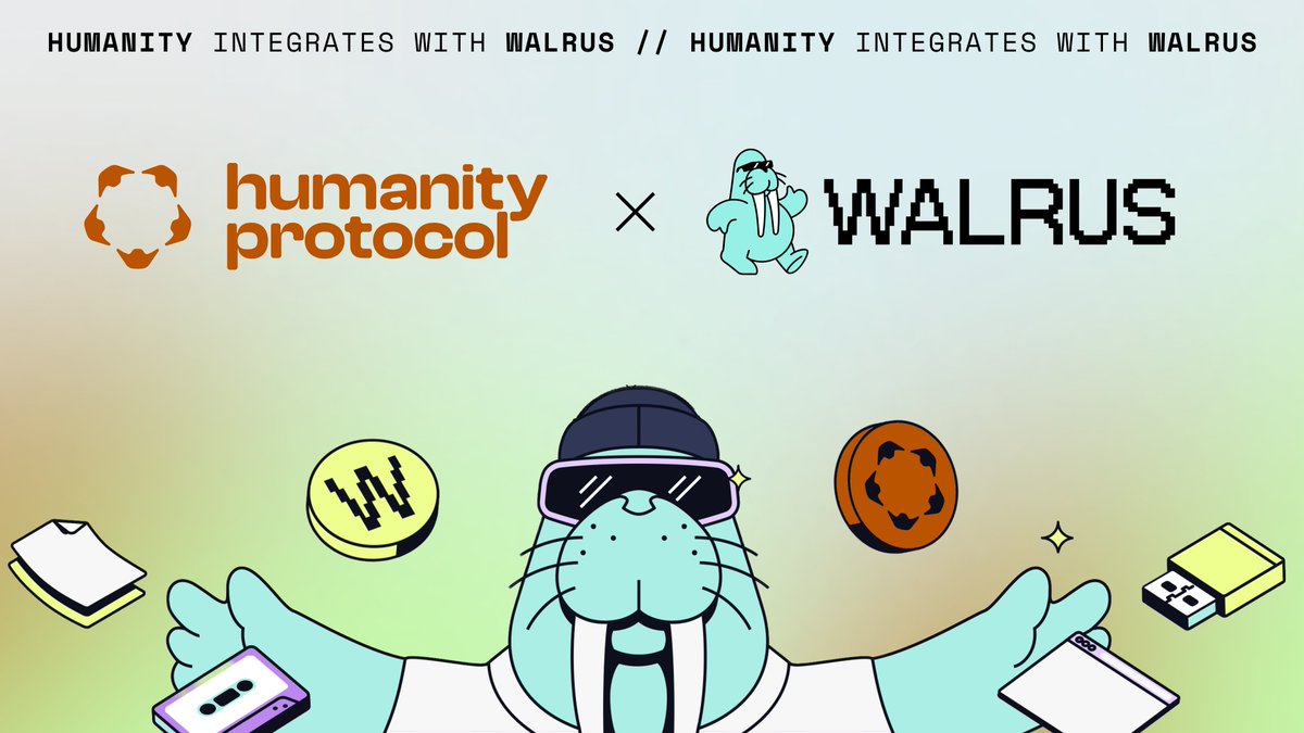 Humanity Protocol is celebrating its biggest milestone yet!

Human IDs are officially decentralized thanks to its latest integration with <a href="/WalrusProtocol/">Walrus 🦭/acc</a>, built by the team behind <a href="/SuiNetwork/">Sui</a>

The future of identity is built on trust, and this integration keeps it unshakable 🧵⬇️