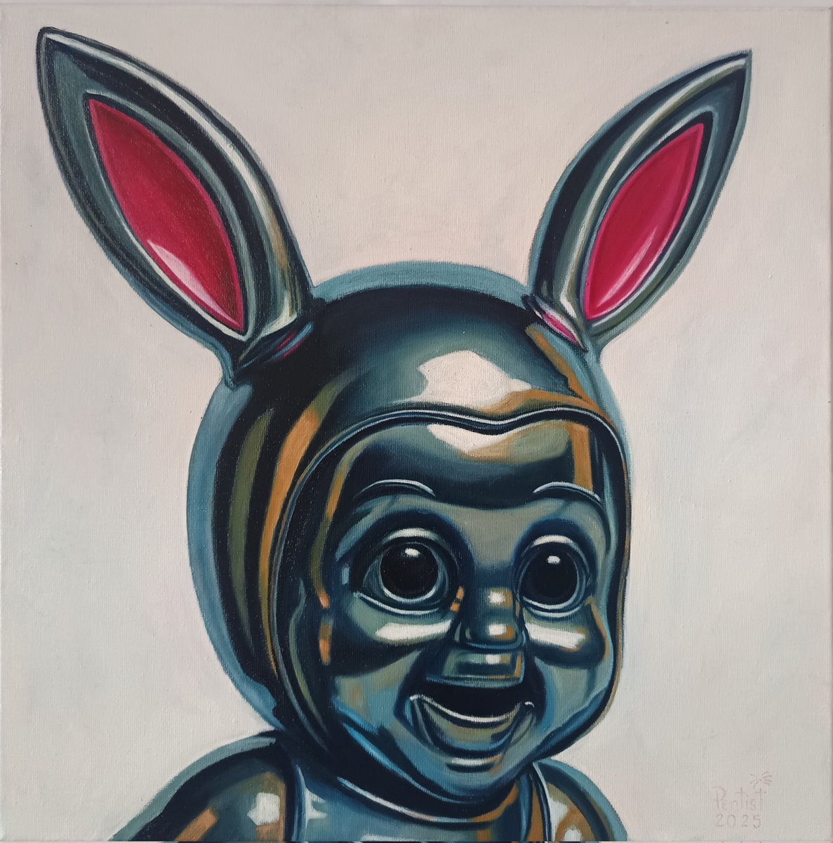 ชื่องาน Bunny X 
ขนาด 40X40 cm.(เฟรมขอบบาง)
เทคนิค สีน้ำมันบนผ้าใบ (เคลือบผลงานแล้ว)
ผู้สร้าง Pentist

#artist #Pentist #Art  #oilpainting #surrealism #gallery #artworks #artlover #surreal #ArtCollector  #bunnyX