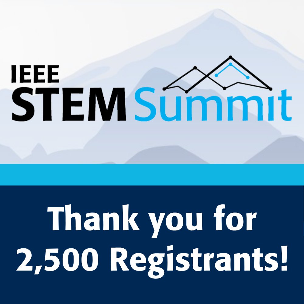 🎉 We’re thrilled to share that the #IEEESTEMSummit has reached over 2,500 confirmed registrations!

🔗 Save your spot today, and join us starting tomorrow for this free, two-day virtual event: bit.ly/4lpEiCt