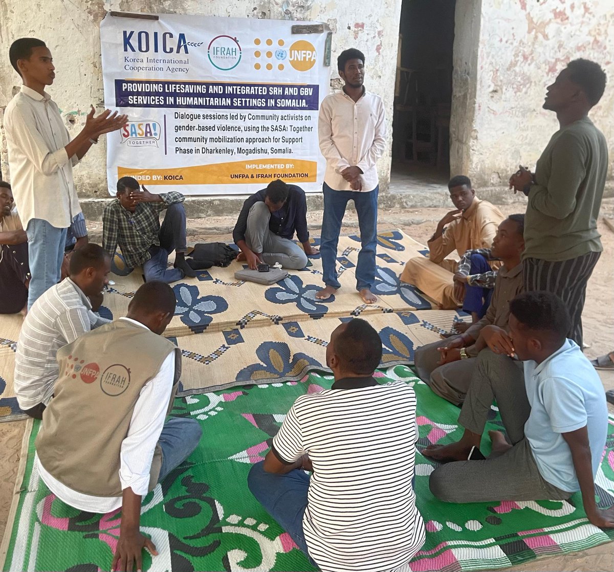 IfrahFoundation's tweet image. In #Dharkenley district, Local GBV activists came together to discuss the aims &amp;amp; objectives of the #SupportPhase of #SASATogether, &amp;amp; learn how team work, skills &amp;amp; encouragement build power with others to end violence. This supported by @KOICAKenya through @UNFPA_SOMALIA.#EndVAWG.