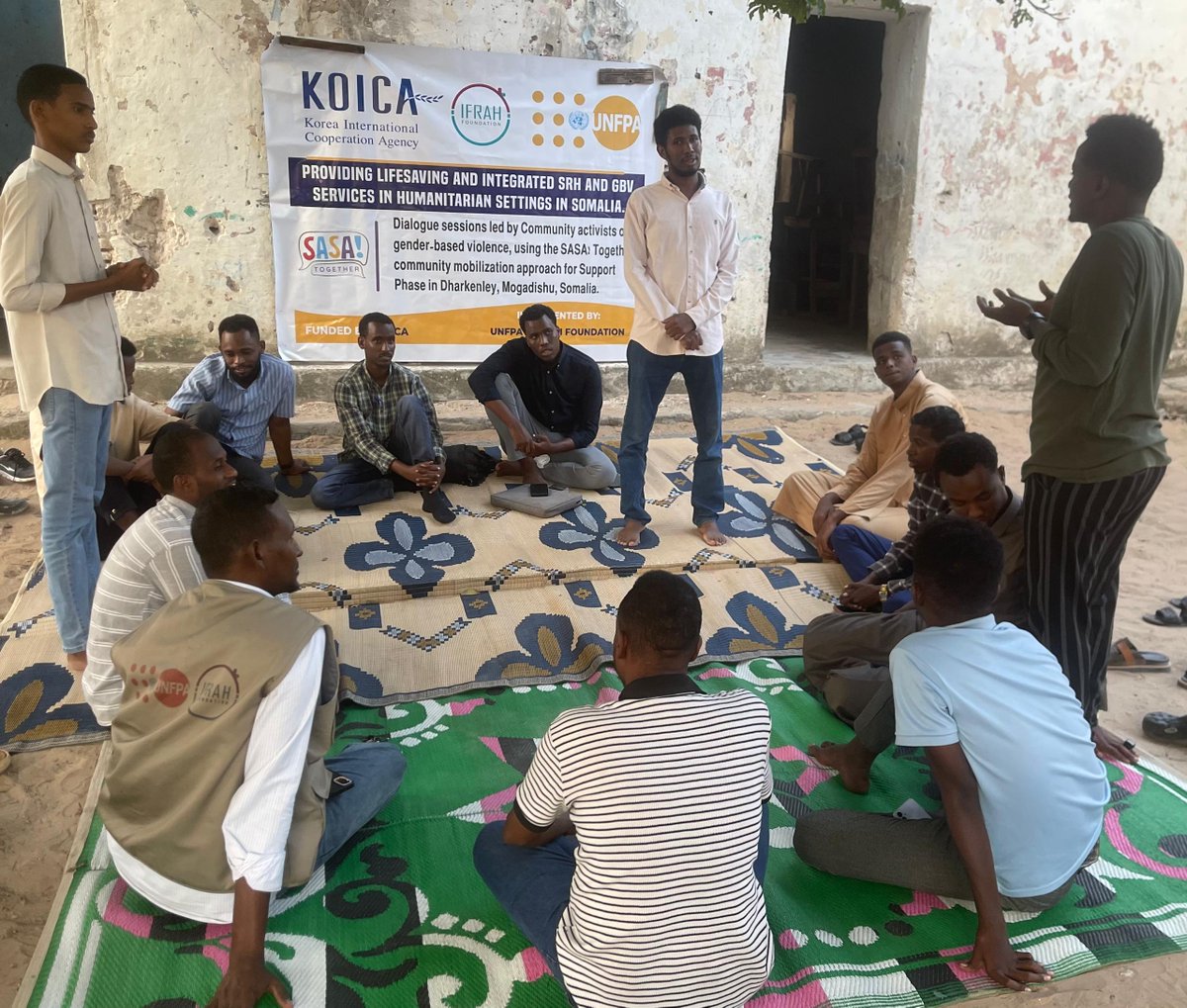 IfrahFoundation's tweet image. In #Dharkenley district, Local GBV activists came together to discuss the aims &amp;amp; objectives of the #SupportPhase of #SASATogether, &amp;amp; learn how team work, skills &amp;amp; encouragement build power with others to end violence. This supported by @KOICAKenya through @UNFPA_SOMALIA.#EndVAWG.