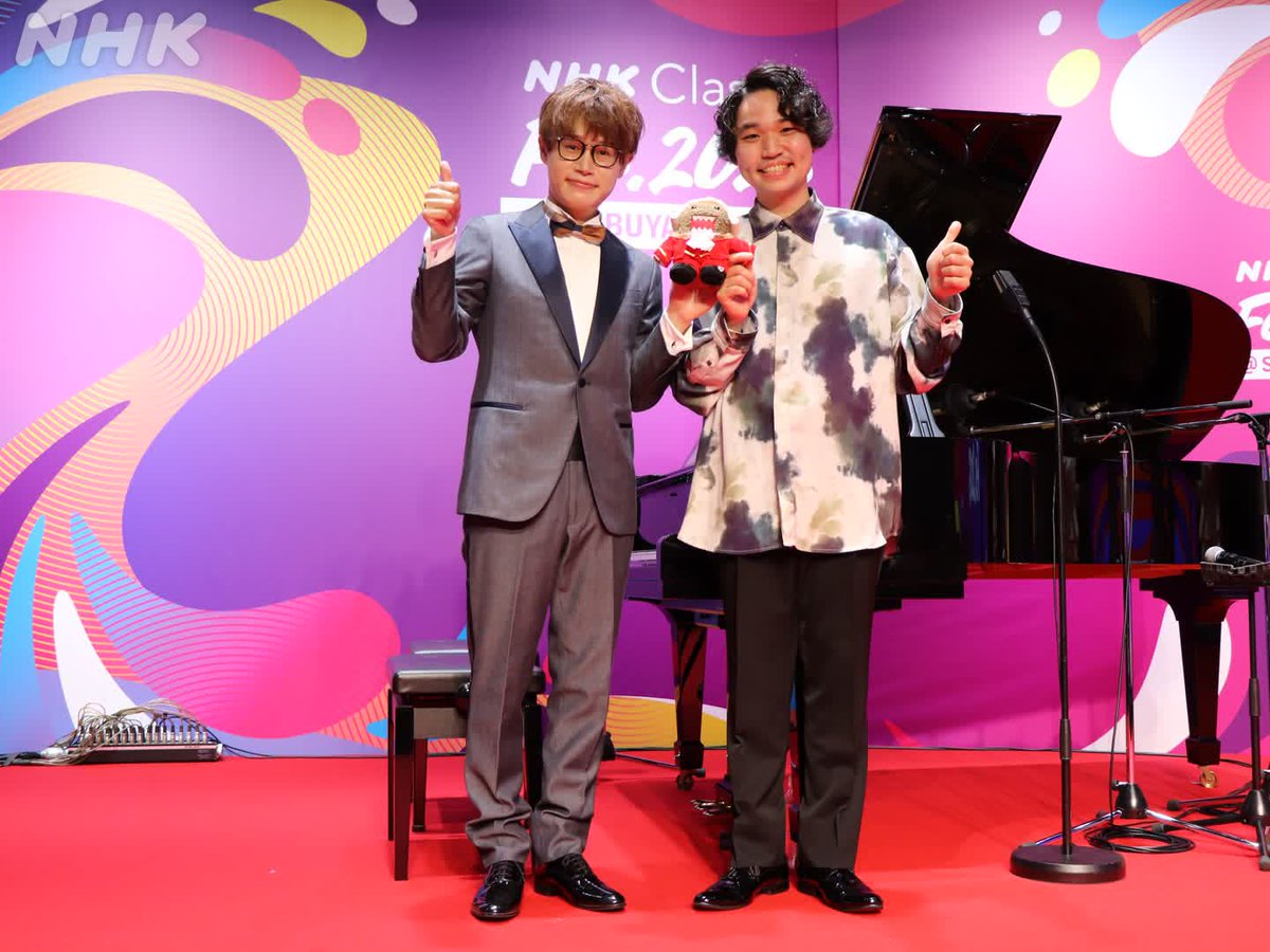 #NHKClassic Fes.2025🎉
🆓SHIBUYA TSUTAYA 2日目終了👏

🎻#東亮汰 #青のオーケストラ

🎹#石井琢磨 #髙木竜馬
（後日一部放送予定📻️）

今日もすばらしい演奏＆たくさんのご来場ありがとうございました！！

明日のスケジュールはこのあとご紹介します！🐕️
HP👉️nhk.or.jp/event/ongakusa…