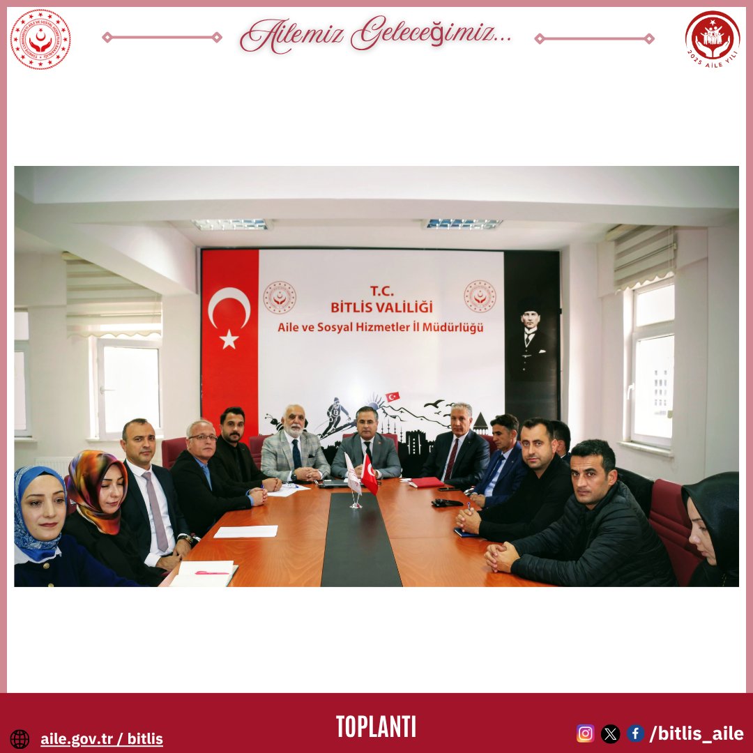 bitlis_aile's tweet image. 📍 Faaliyet Değerlendirme ve Tecrübe Paylaşım Toplantısı Gerçekleştirildi

📌İl Müdürümüz Vefa Akdoğan başkanlığında, İl Müdür Yardımcılarımız, Sosyal Hizmet Merkezi Kuruluş Müdürlerimiz ve Sosyal Yardımlaşma ve Dayanışma Vakfı temsilcilerinin katılımıyla Faaliyet Değerlendirme…
