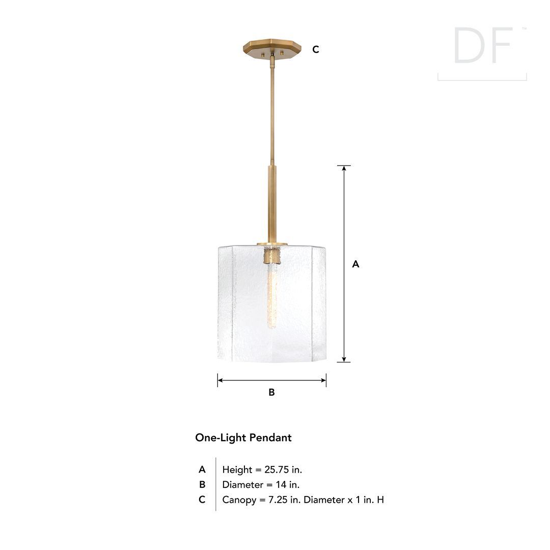 The Haven collection from DF  features clear rippled glass paired w/ your choice of Old Satin Brass or Matte Black finishes. Wall sconces, vanities, pendants, chandeliers, &amp; semi-flush mounts #DesignersFountain #Haven #ModernIndustrial #VanityLight #WallSconce #PendantLighting