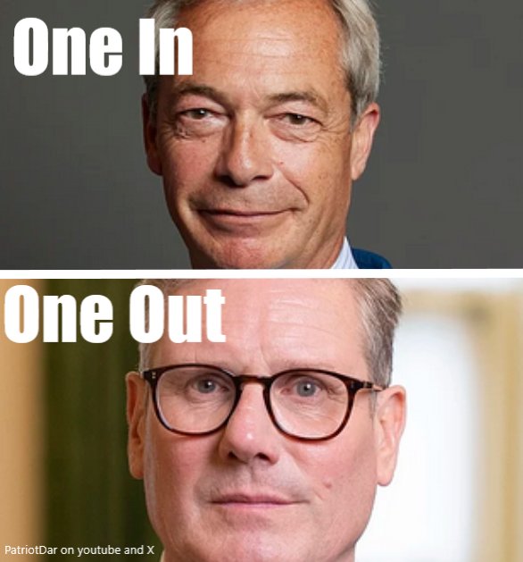 unitethewest's tweet photo. @ZiaYusufUK Starmer should try this new 'one in one out' scheme. https://t.co/SAexIA3Pgw
