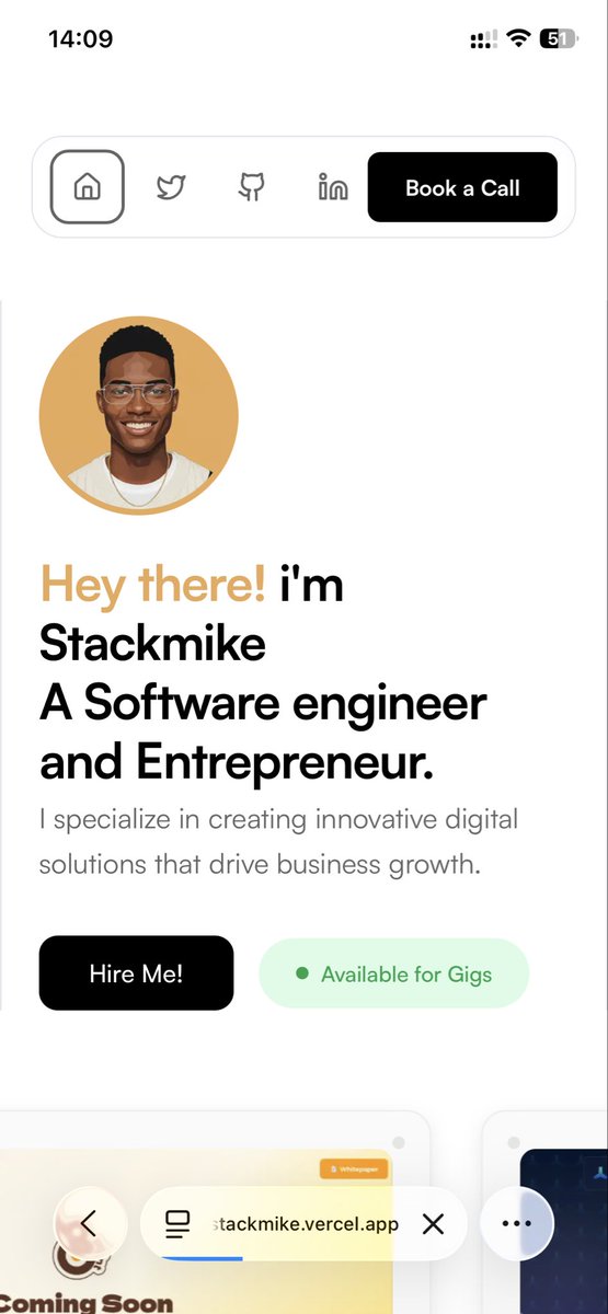 x_stackmike's tweet image. GM guys ☀️!
Just realized my portfolio site’s been chilling, doing absolutely nothing 😅 So I leveled up — added Telegram alerts to notify me of new visitors in real time 👀
Now my site finally talks back 😂💻📲 #Stackmike