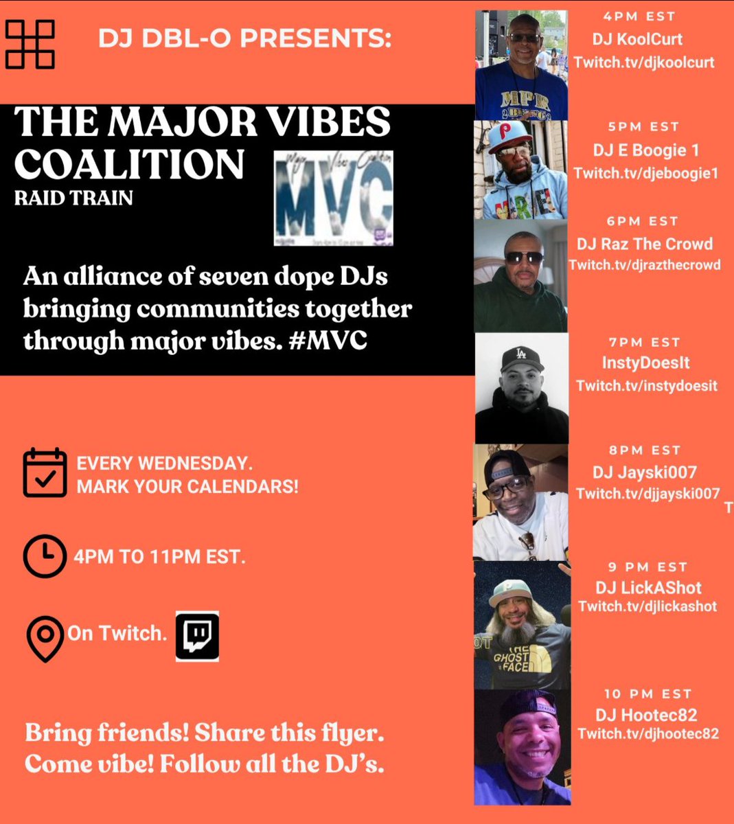 dbl_dj's tweet image. #MVC Raid Train beginning today at 4pm EST on Twitch. Follow all the DJs and ride the train. 🔥