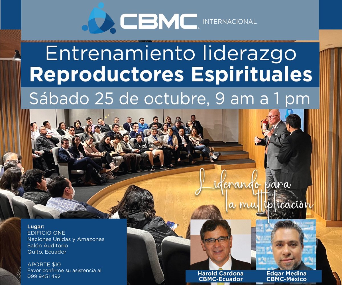 ¡Atención amigos en Ecuador! Nos vemos pronto.