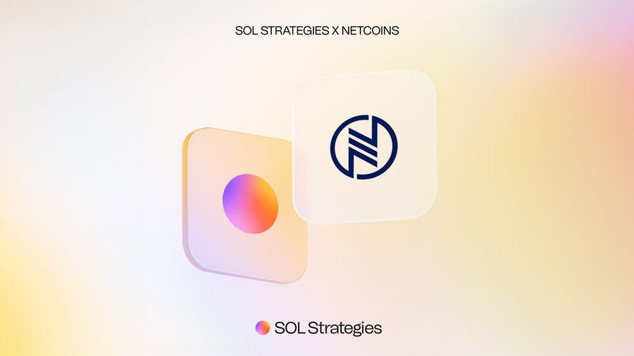SOL Strategies 与 Netcoins 合作公告图
