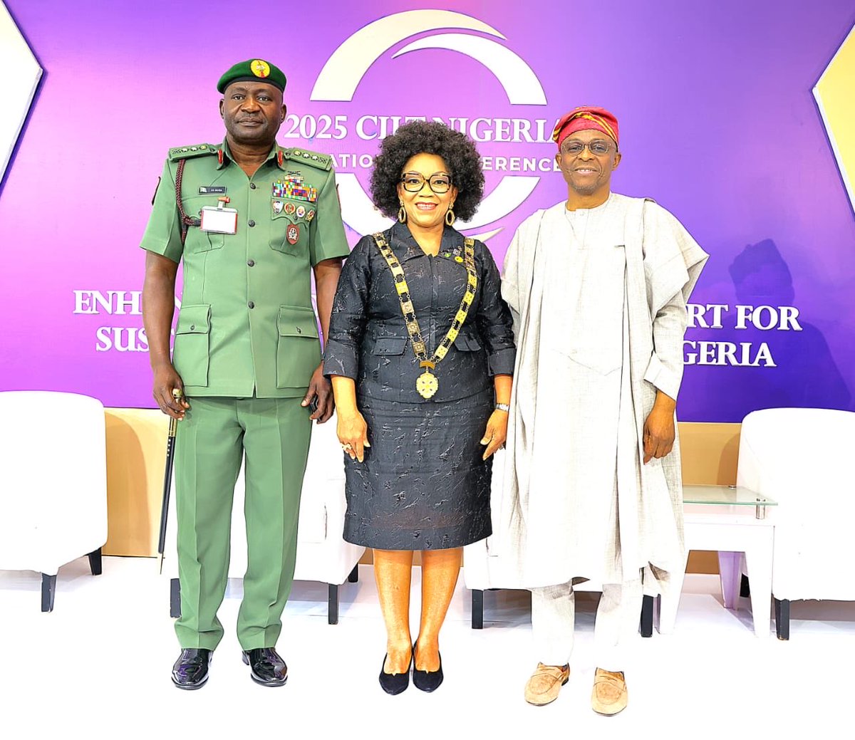nigerianports's tweet image. Earlier today, the Minister of Marine &amp;amp; Blue Economy, Alh. @GboyegaOyetola, represented by the Managing Director, Dr. Abubakar Dantsoho, joined other industry leaders to the 2025 CILT Nigeria Conference in Lagos, focused on the Blue Economy, to leverage the nation’s 853 km…