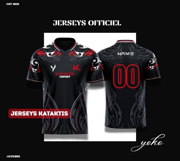 📣 • La Kataktis vous offre la possibilité de gagner un MAILLOT !!

- Pour cela, il vous suffit de :

Aimer ce tweet 
Follow <a href="/KataktisS/">Kataktis eSport</a> 
Mentionner un ami

🎟️ • Tirage au sort dans 2 jours.

#KTKWIN ❤️🖤