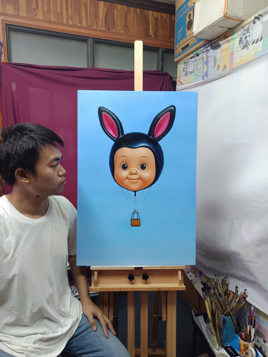 ชื่องาน Balloon of the Sky
ขนาด 80x55 cm.
เทคนิค สีน้ำมันบนผ้าใบ
2025
📌เปิดจอง 5,500 บาท
🔴sold

#ศิลปะ #รูปวาด #artist #Pentist #Art  #oilpainting #surrealism #gallery #artworks #artlover #surreal #artcollector #Drawing  #BunnyX  #Reels #artlover  #popart #PopCulture