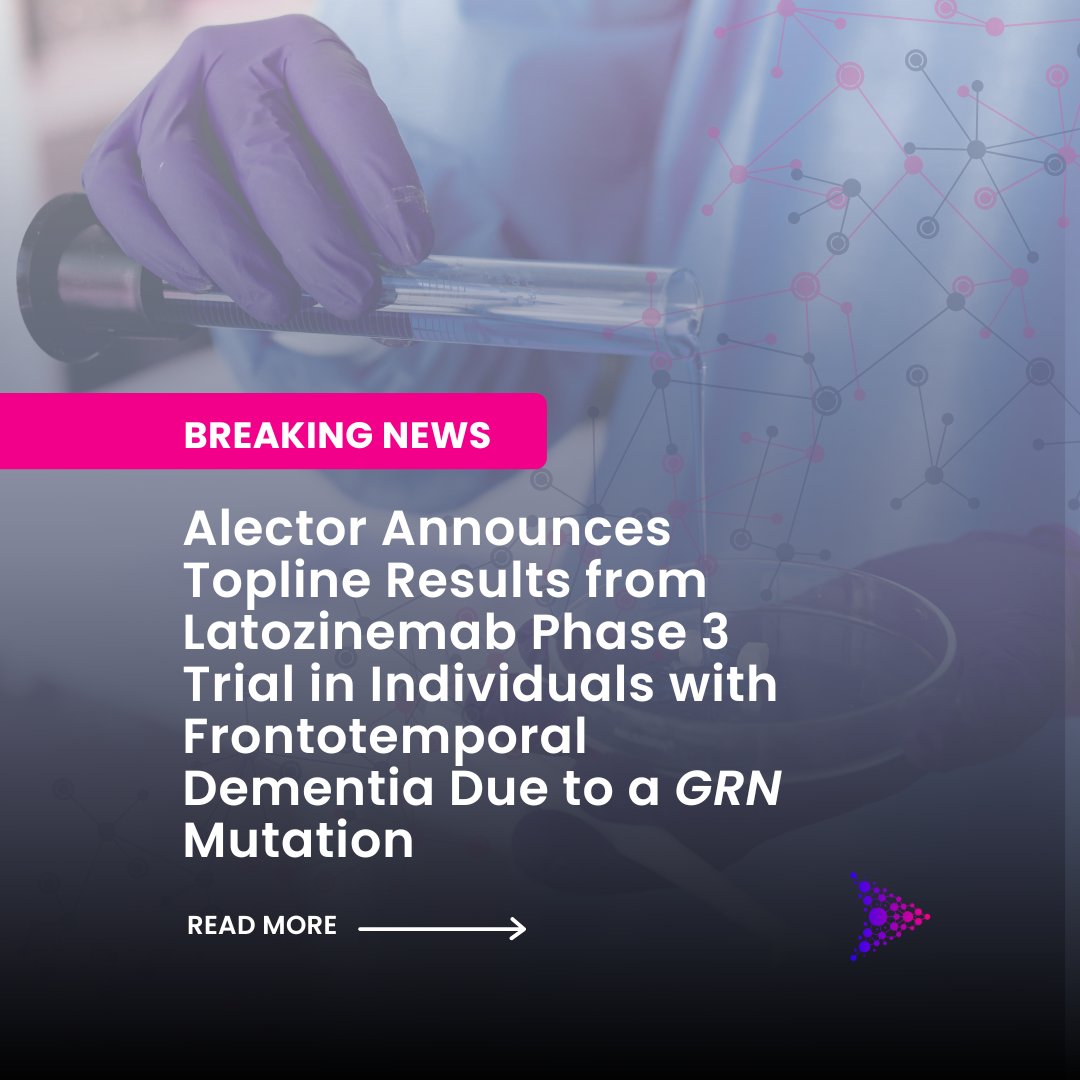 🧠 Every study moves us forward.
Alector’s Phase 3 trial of latozinemab for 𝘎𝘙𝘕-FTD did not significantly slow disease progression, but it’s an important step in #progranulin research + our shared effort to better understand #FTD
📑 progranulinnavigator.org/resources/news
#FTDResearch #EndFTD
