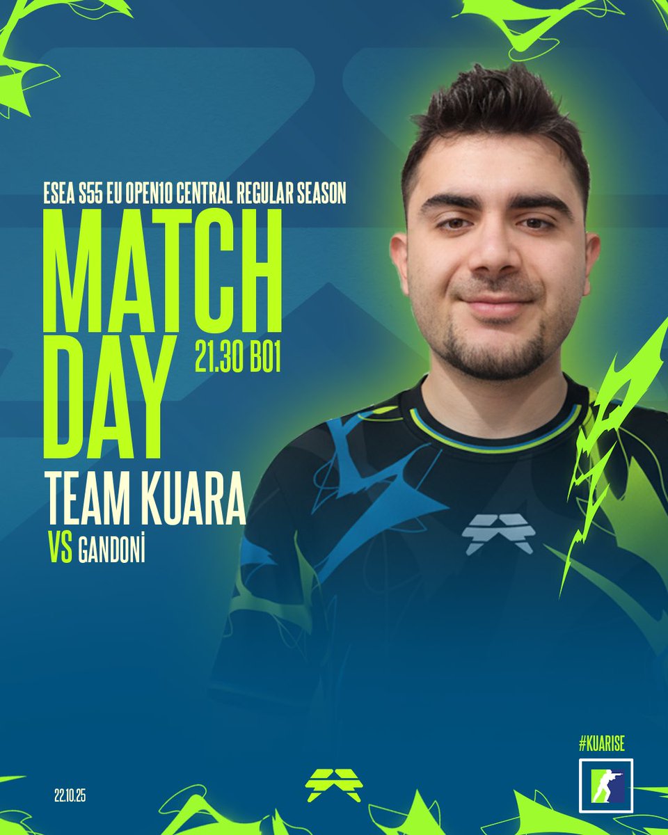 🖐️ yeni bir gün yeni bir gundi

CS2 Takımımız, ESEA SS55 Open10’daki altıncı karşılaşmasına çıkıyor!

🆚 gandoni
🕘 21.30 TSİ
📺 twitch.tv/manavcimuz