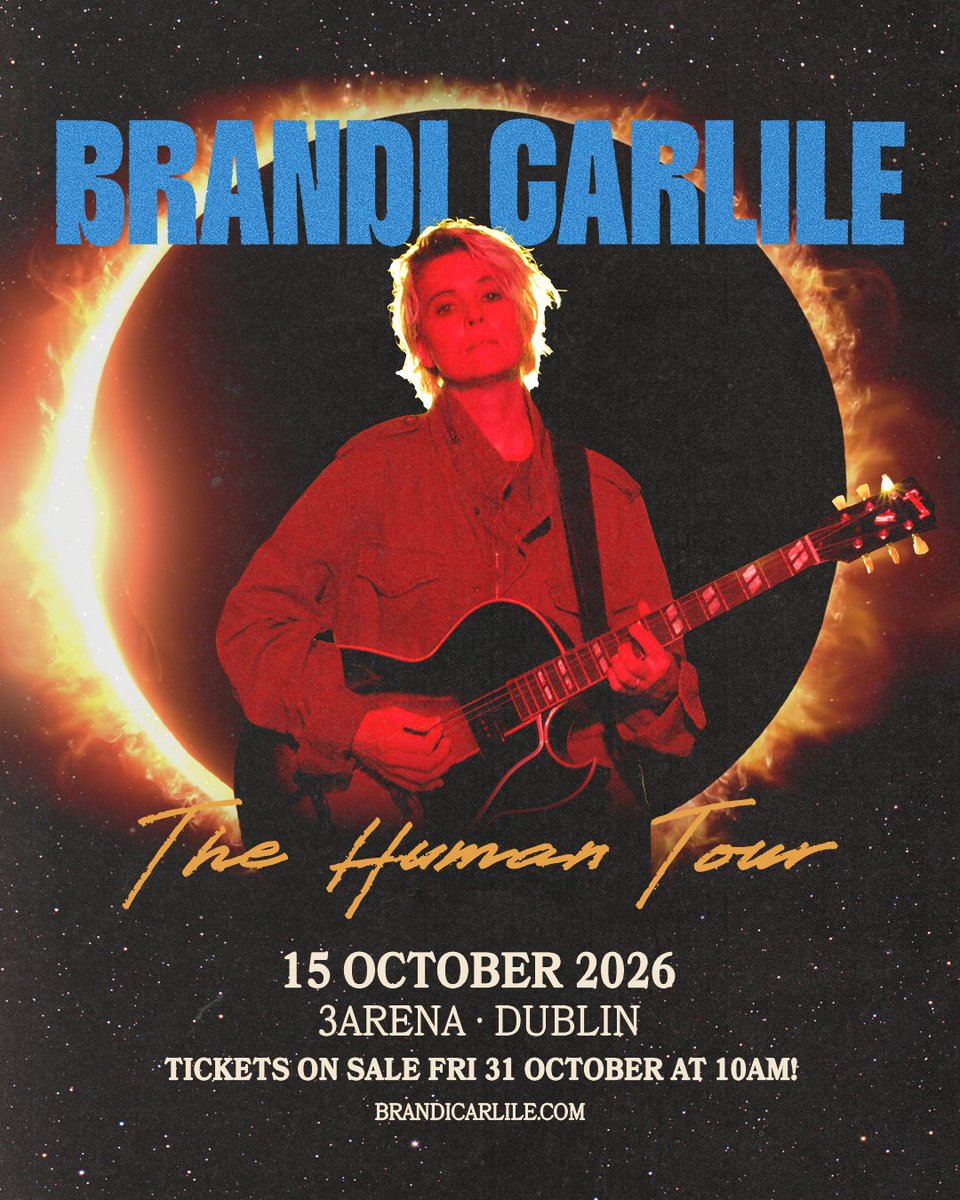 🎤 #BrandiCarlile confirms new 2026 arena shows!

🎟️ #GigTickets on sale Friday 31 October at 10am. ow.ly/MVRl50XggCw
